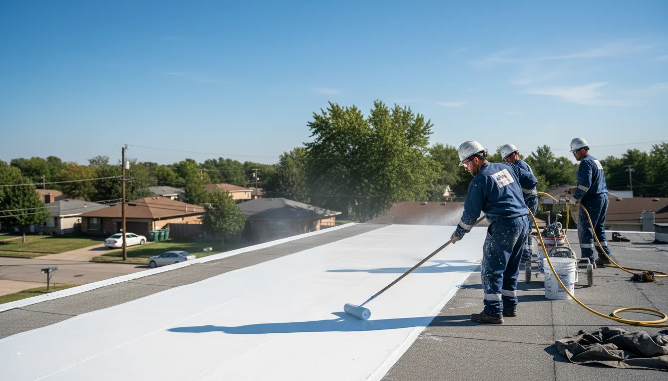 Commercial roof coating in Laddonia, MO near me